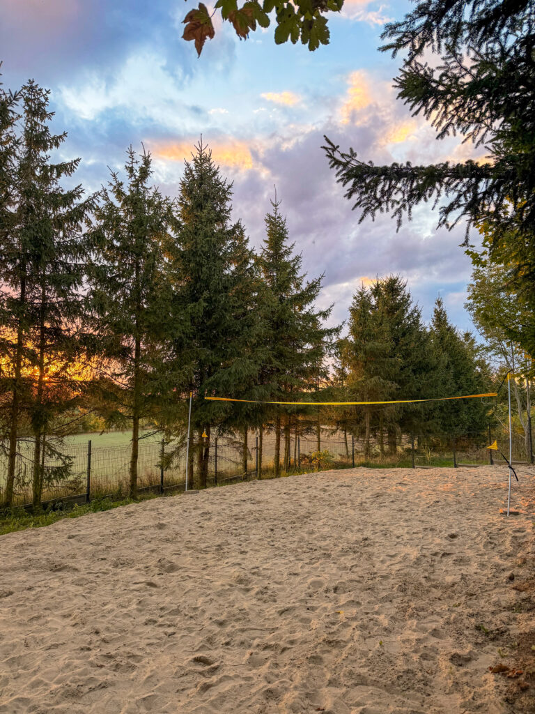 Prywatna leśna plaża